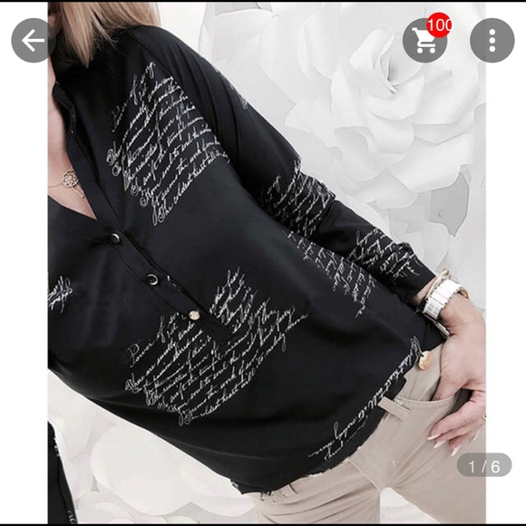 Tops - ❤️Black Love Letter Top❤️